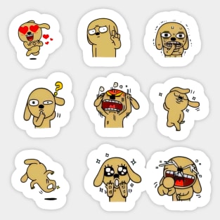 Pawsitively Hilarious Doggie Sticker Collection! Sticker